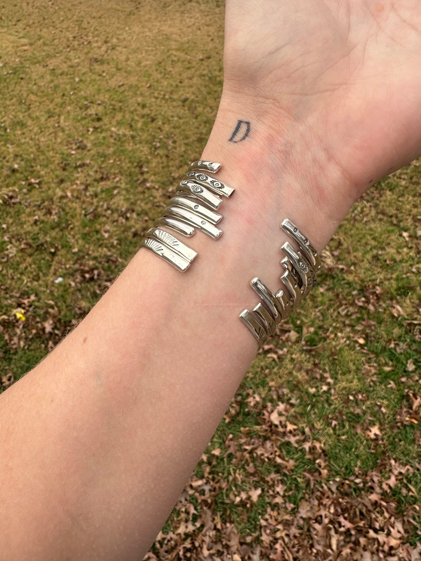 Stamped Stacking Cuffs