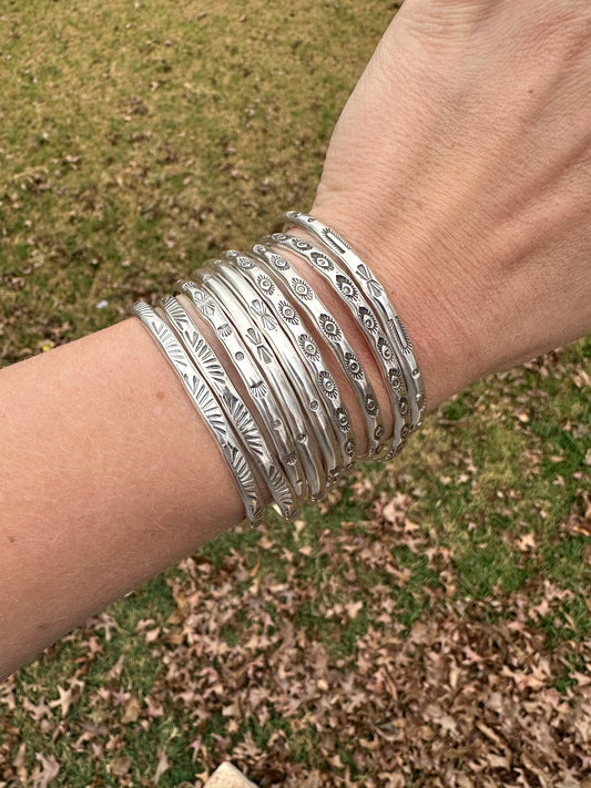 Stamped Stacking Cuffs