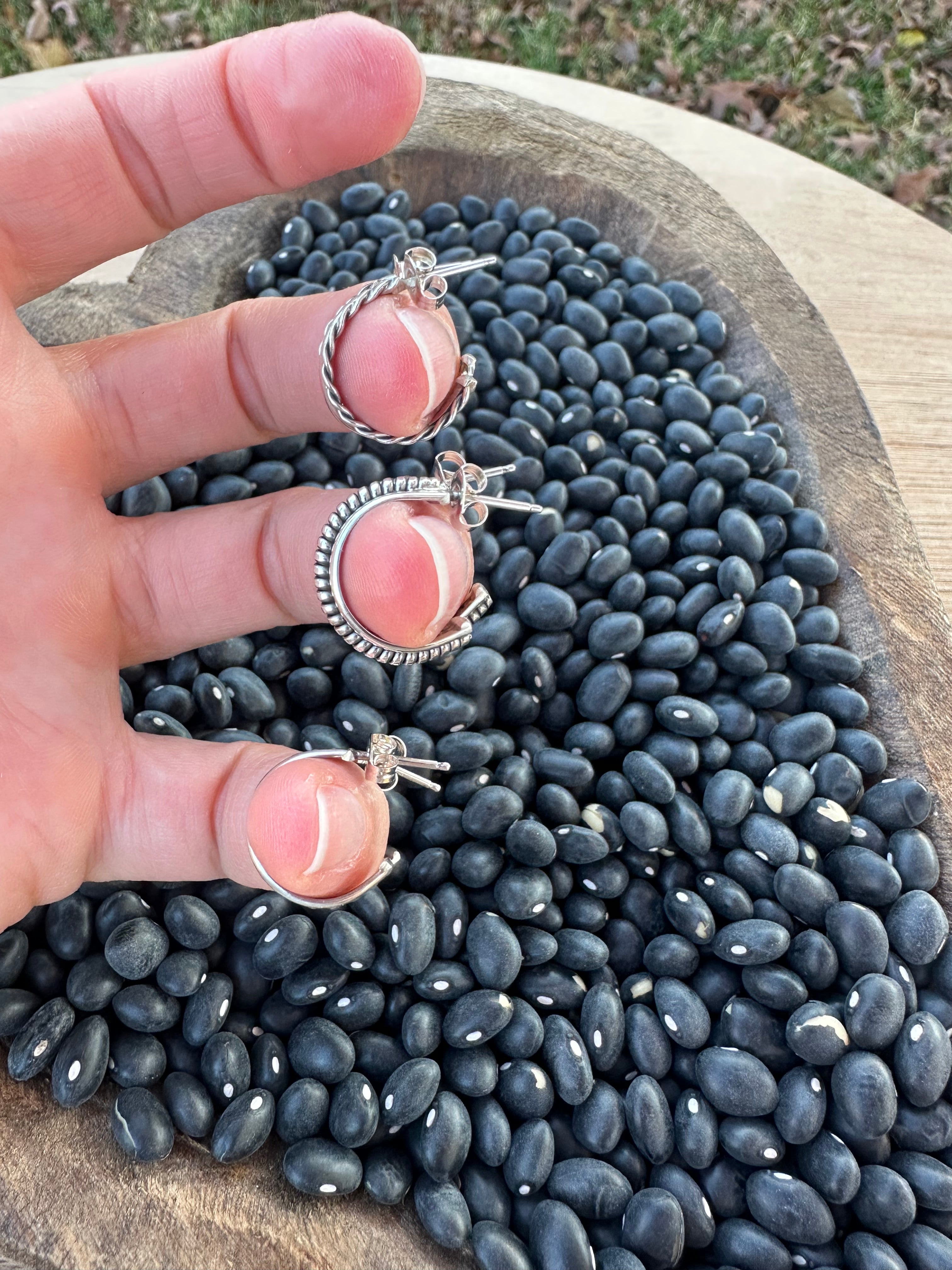 Mini Huggie Earrings (Twists)