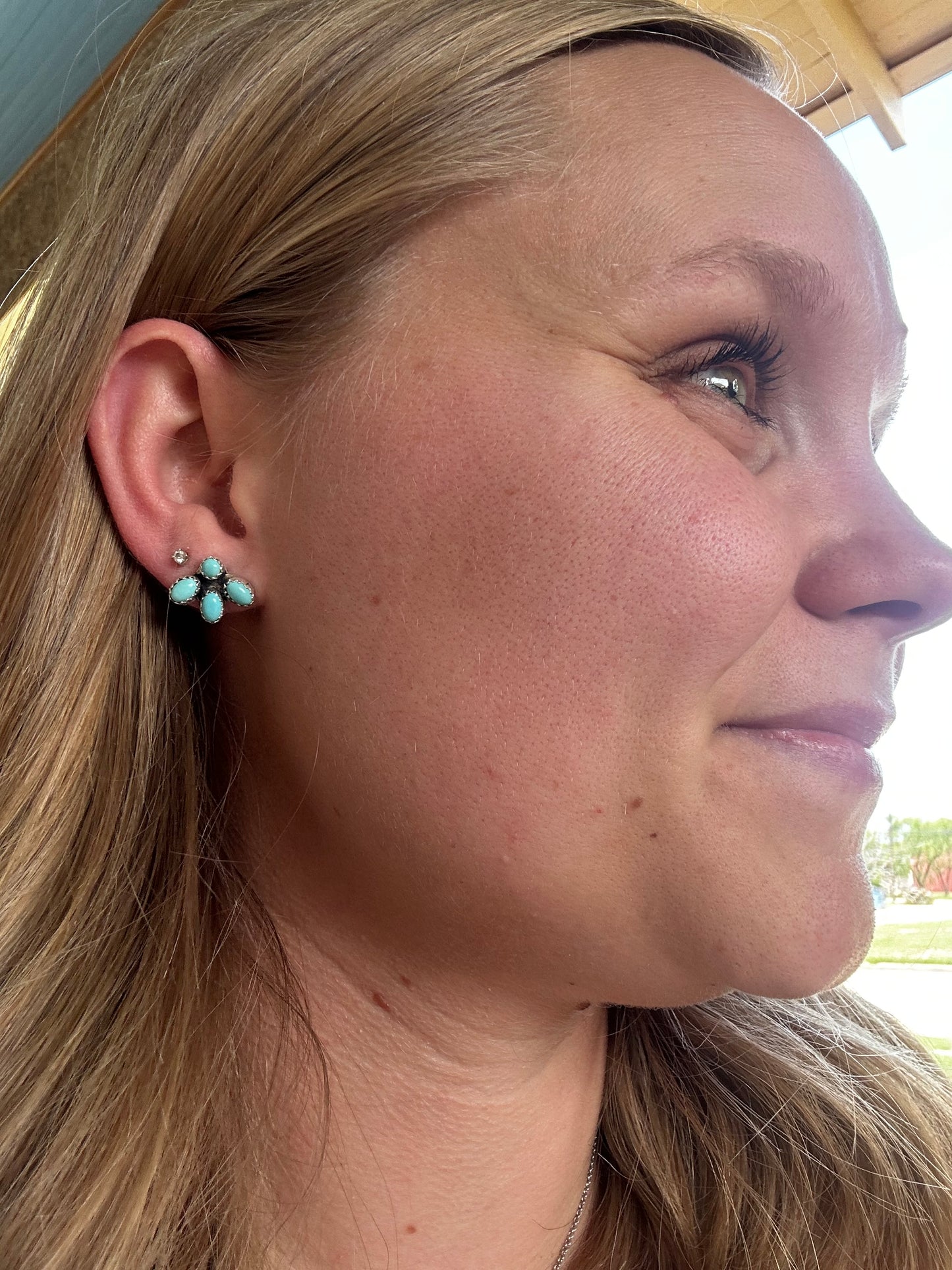 4 Stone Earrings
