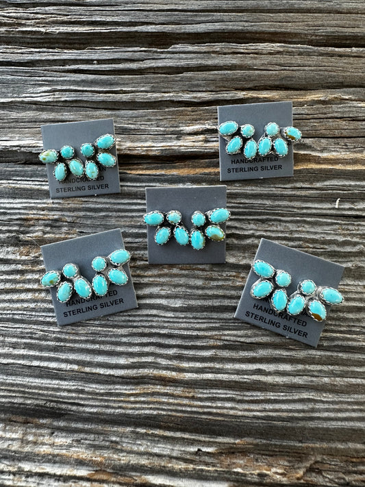 4 Stone Earrings