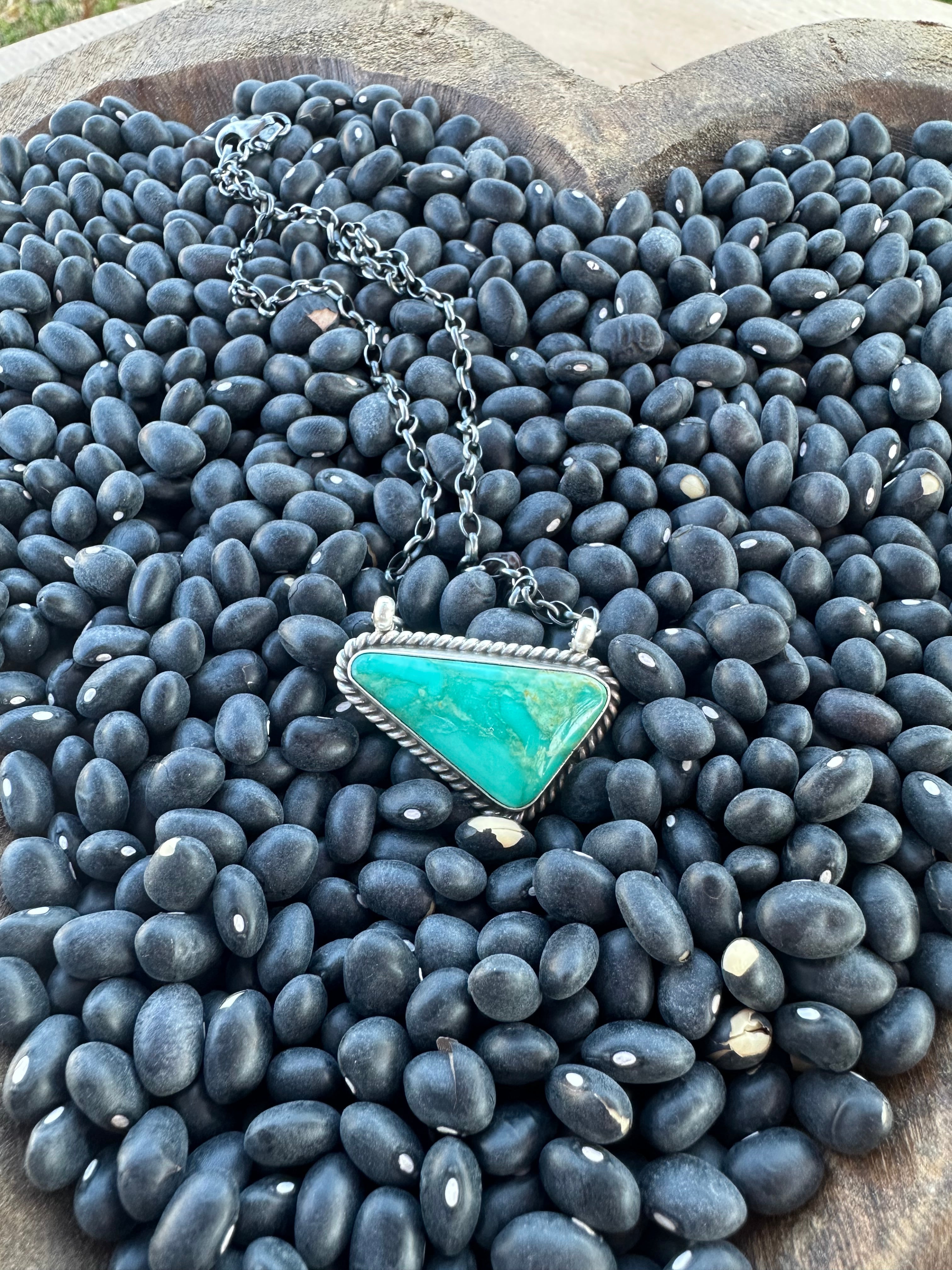 Kingman Triangle Necklace