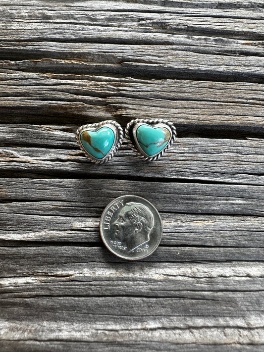 Turquoise Heart Earrings