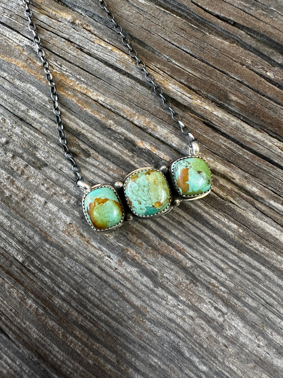 Kingman 3 Stone Necklace (Levi Hoskie)