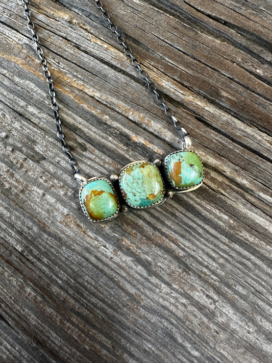 Kingman 3 Stone Necklace (Levi Hoskie)