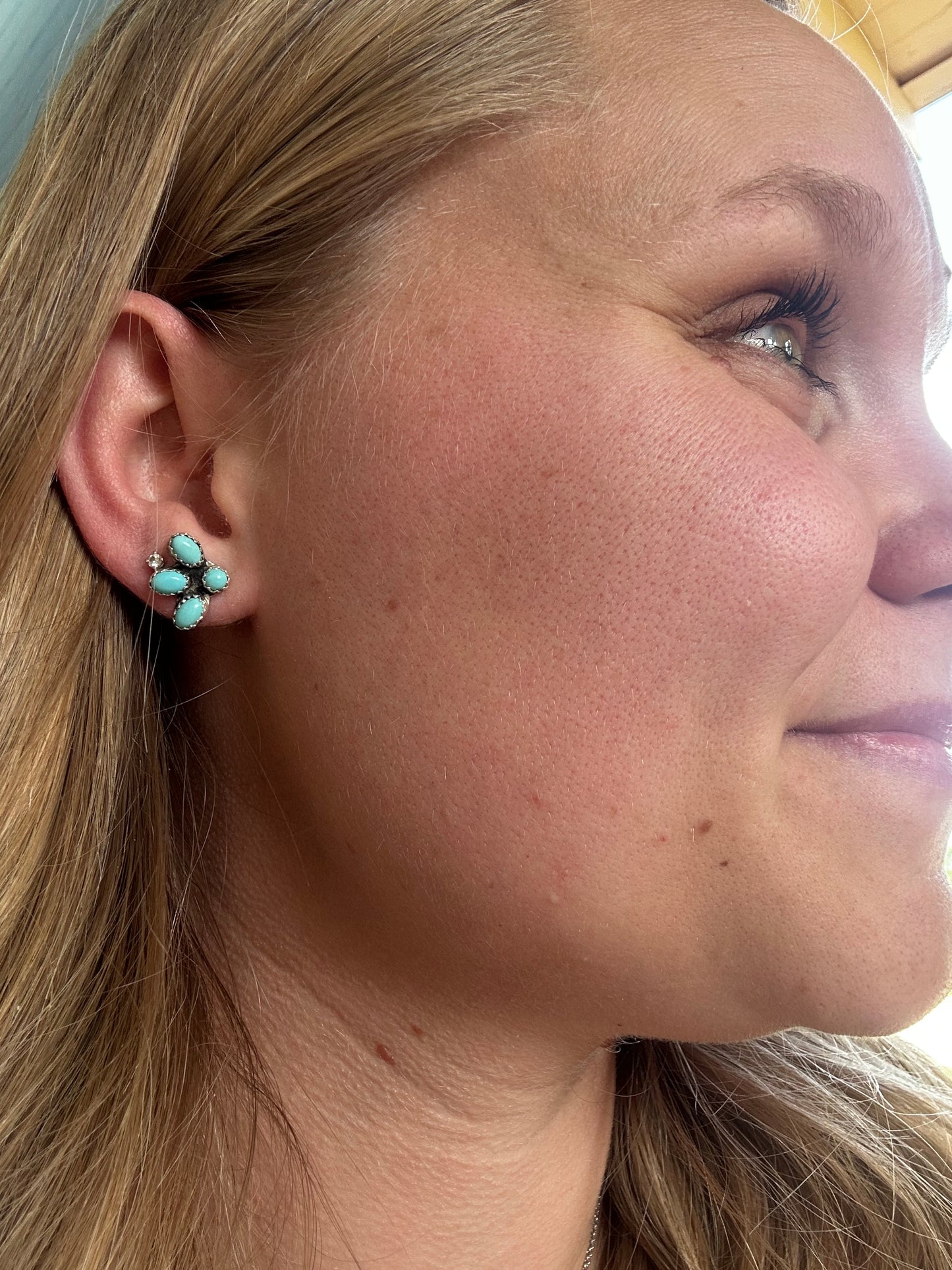 4 Stone Earrings