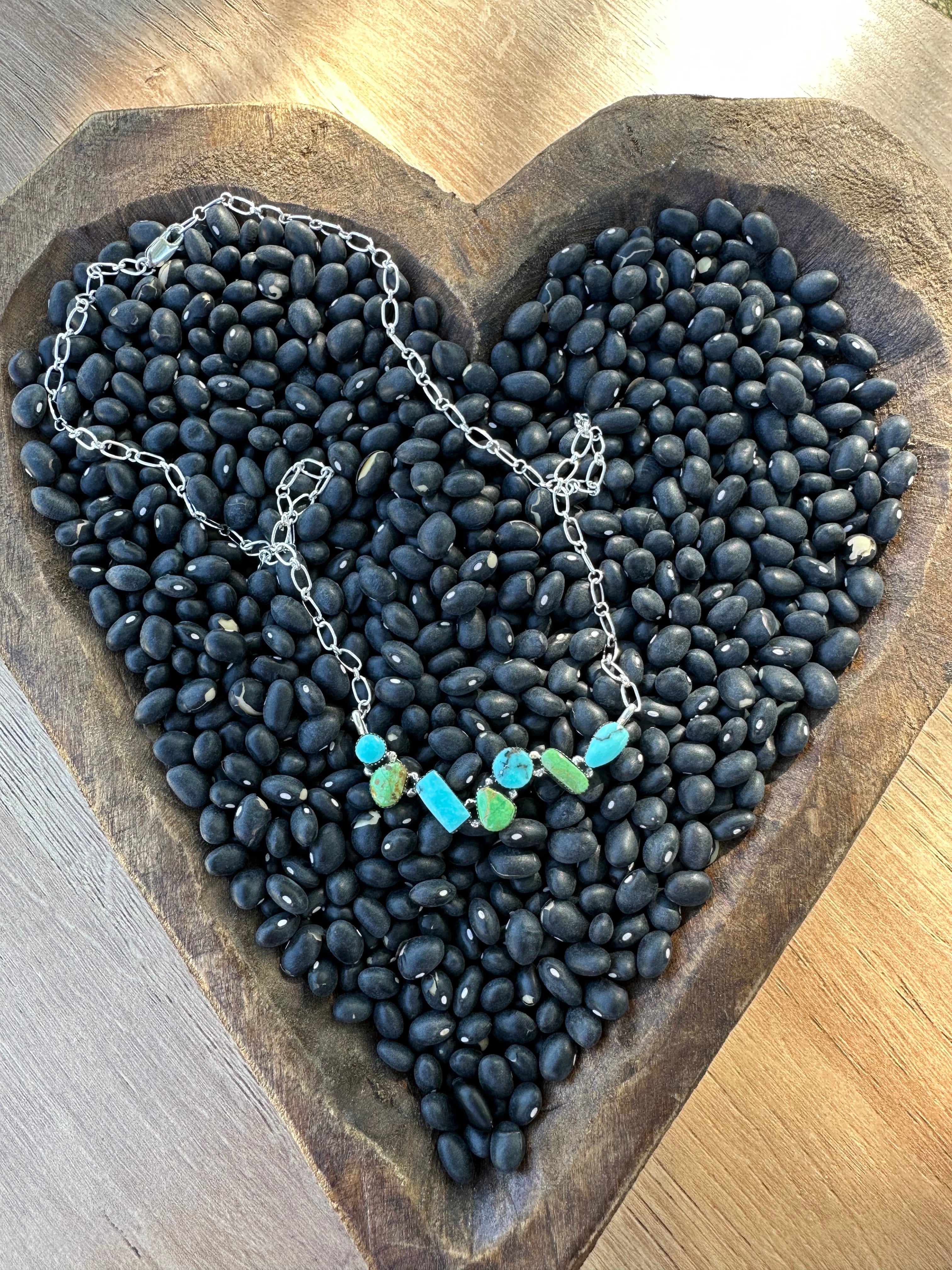 7 Stone Bar Necklace