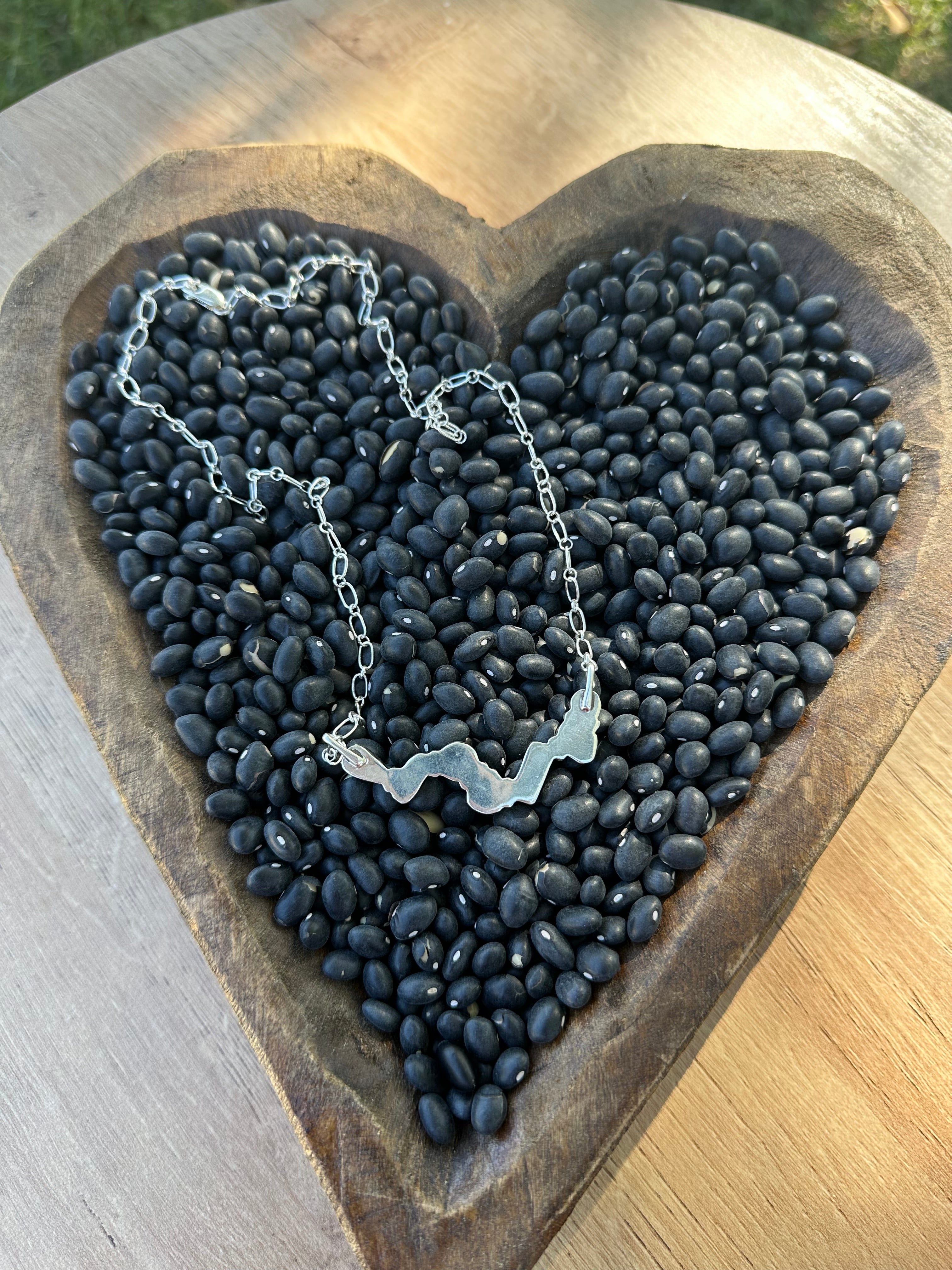 7 Stone Bar Necklace