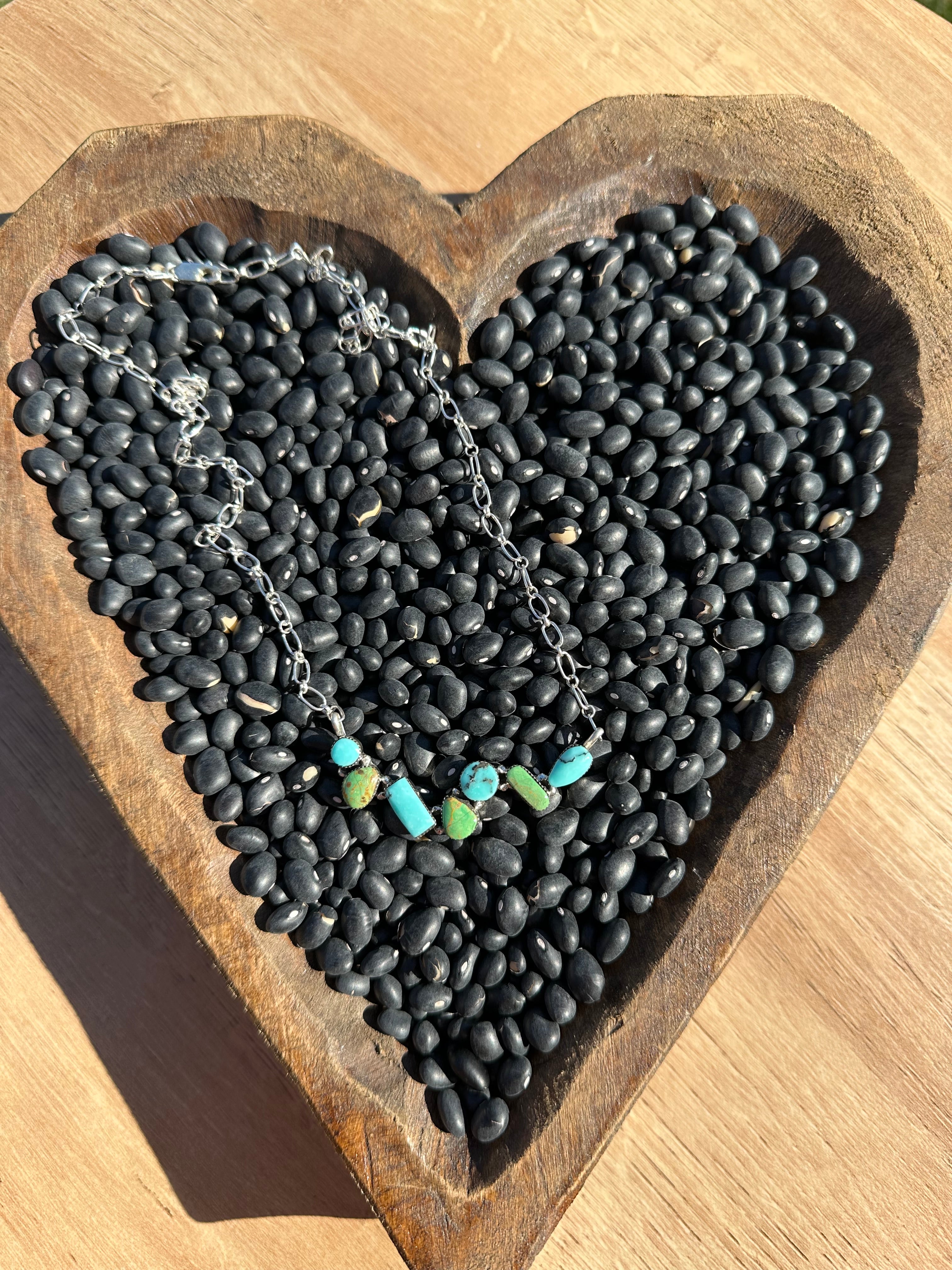 7 Stone Bar Necklace